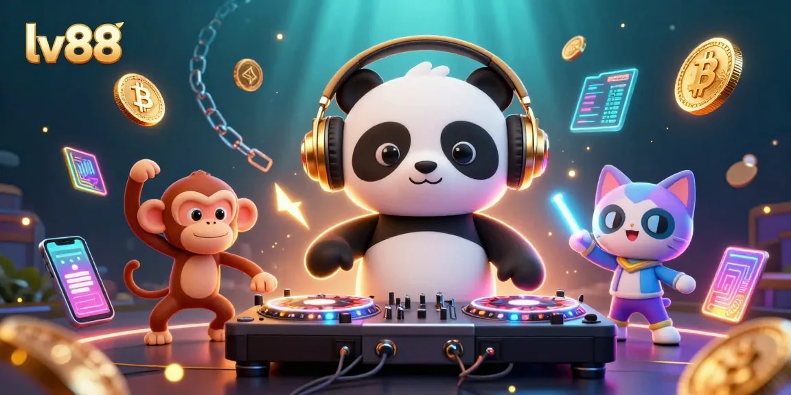 Experience exhilarating gameplay at lv88 with lively characters celebrating casino fun.