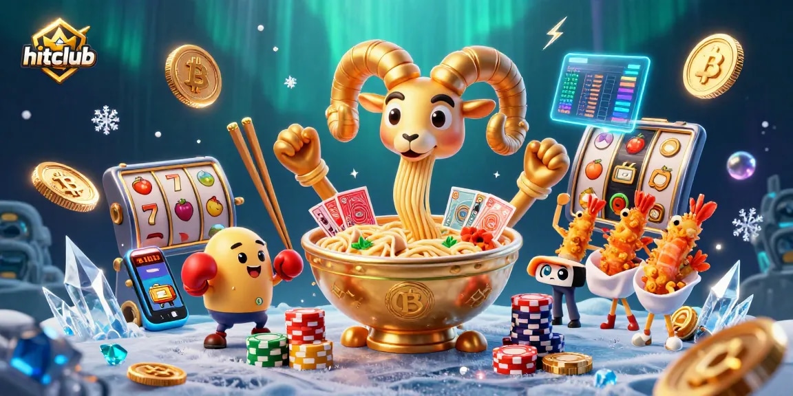 Experience thrilling gameplay at hitclub with unique game elements like slot reels and crypto coins.