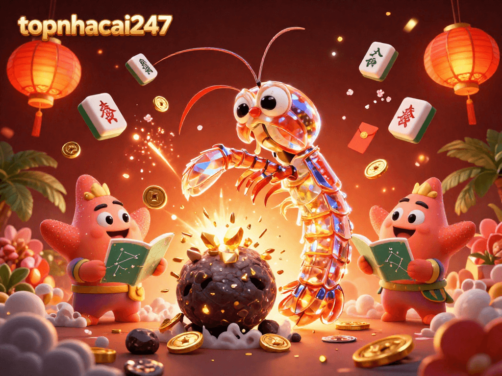 Experience thrilling gaming with topnhacai247's vibrant 3D casino scene illustrating excitement and adventure.