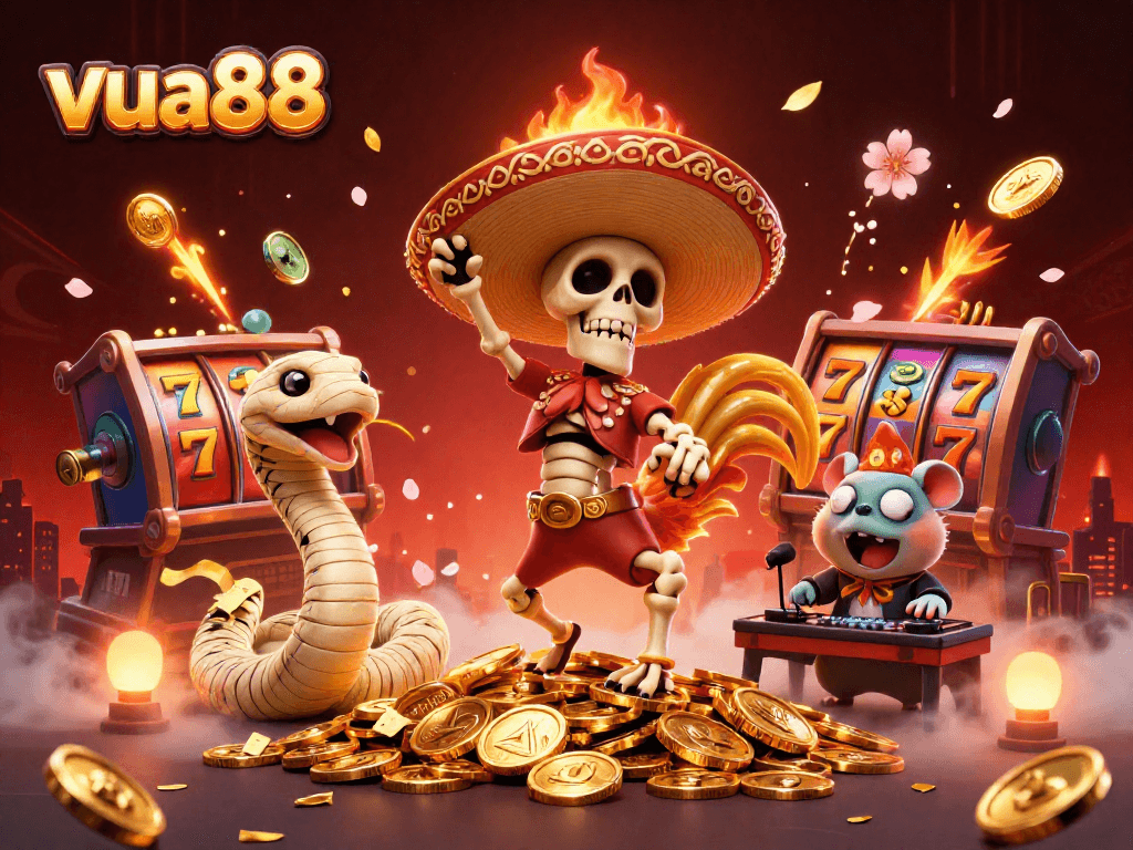 Experience luck and excitement with vua88 casino featuring colorful characters and dynamic gaming elements.