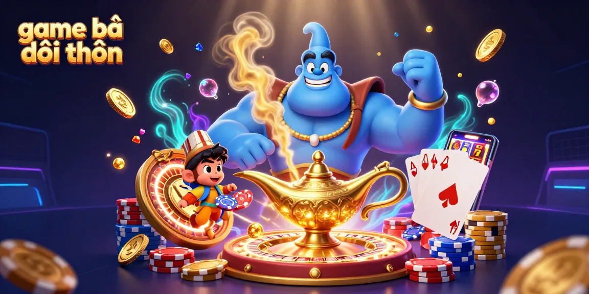 Experience exciting game bài đổi thưởng with 3D characters, vibrant casino elements, and action.