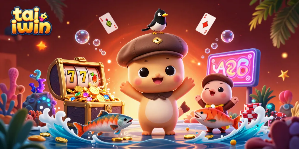 Experience tai iwin's dynamic gaming scene with vibrant characters and exciting casino elements.