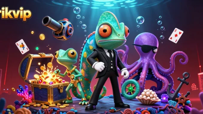 Experience thrilling fun with rikvip's dynamic casino adventure scene featuring colorful gaming elements.